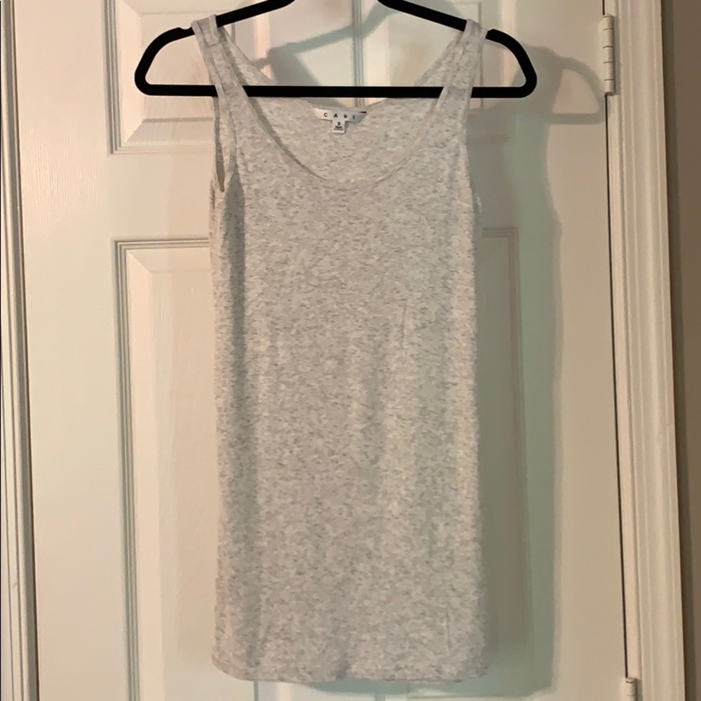 CAbi Heather Gray Long Tank